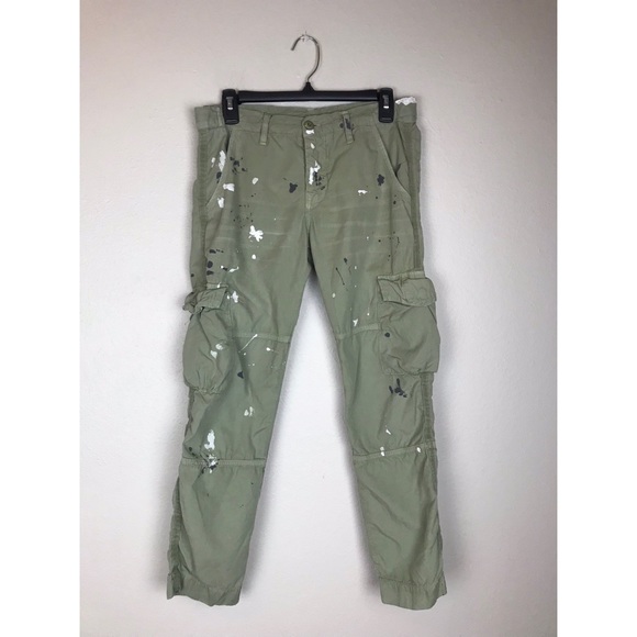NSF women’s Basquiat Paint Splatter Cargo Pants - Picture 4 of 8